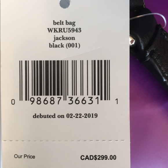 Kate Spade Jackson Belt Bag in Black Leather, New. - Picture 6 of 8